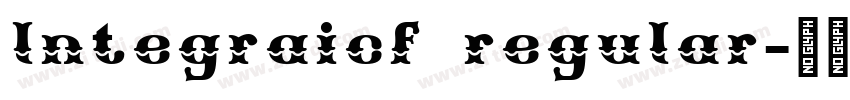 lntegraicf regular字体转换
